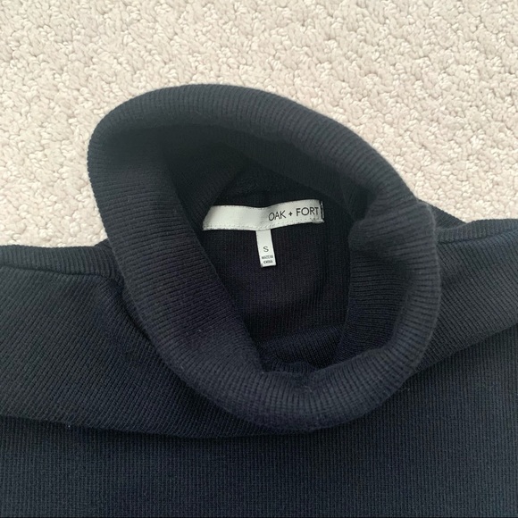 Oak + Fort Ribbed Turtleneck Long Sleeve - Picture 2 of 5